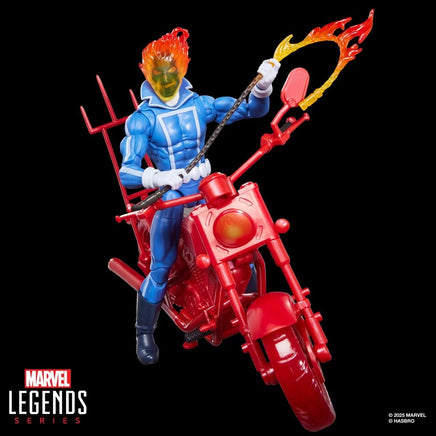 Marvel Legends Ghost Rider (Johnny Blaze) 6 - Inch Action Figure with Motorcycle - Blue Unlimited Toys & Collectibles