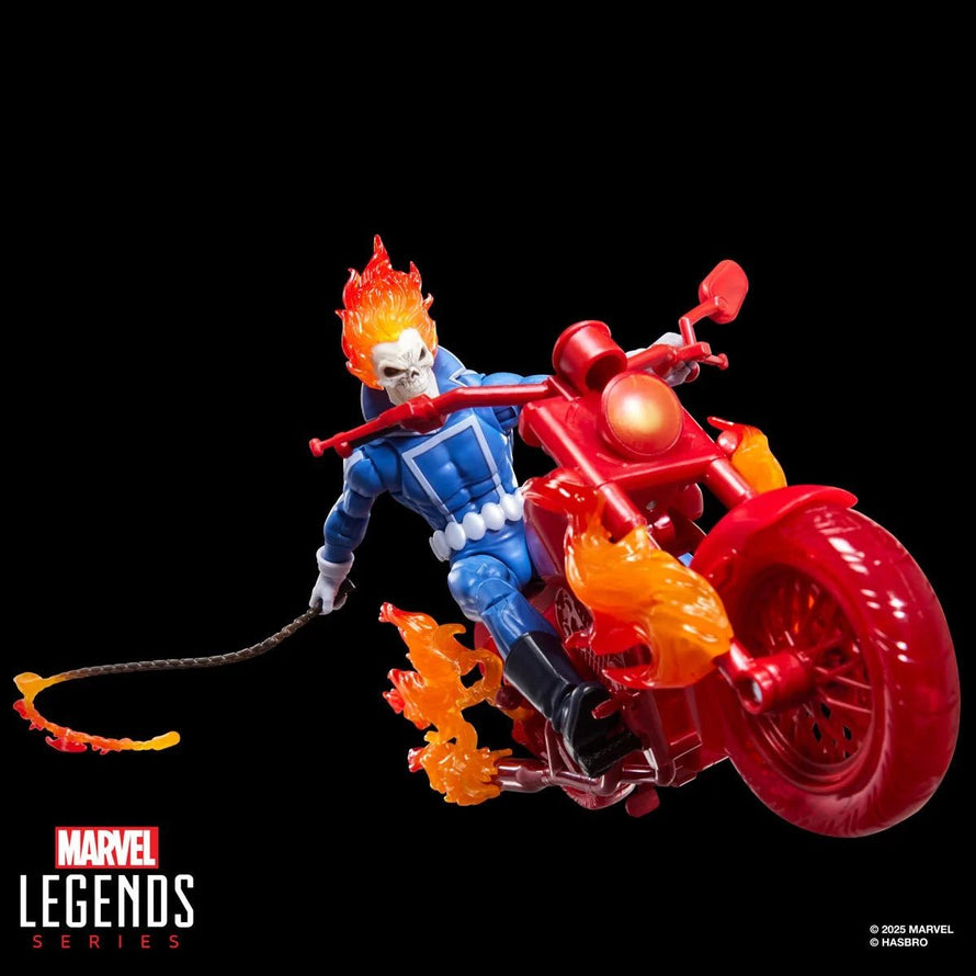 Marvel Legends Ghost Rider (Johnny Blaze) 6 - Inch Action Figure with Motorcycle - Blue Unlimited Toys & Collectibles