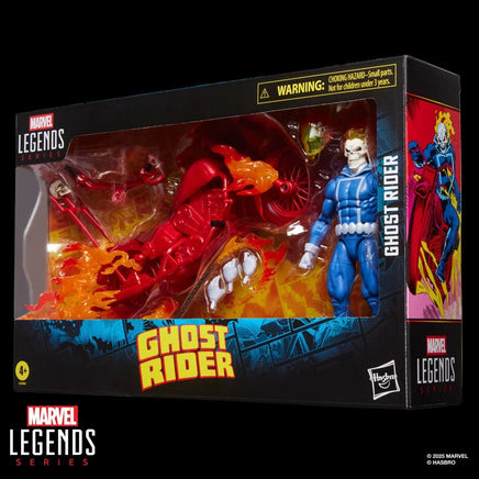 Marvel Legends Ghost Rider (Johnny Blaze) 6 - Inch Action Figure with Motorcycle - Blue Unlimited Toys & Collectibles