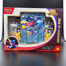 Pokémon TCG 30th Celebration Greninja ex Box – 4 Booster Packs - Blue Unlimited Toys & Collectibles