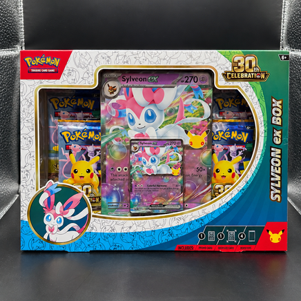Pokémon TCG 30th Celebration Sylveon ex Box - Blue Unlimited Toys & Collectibles