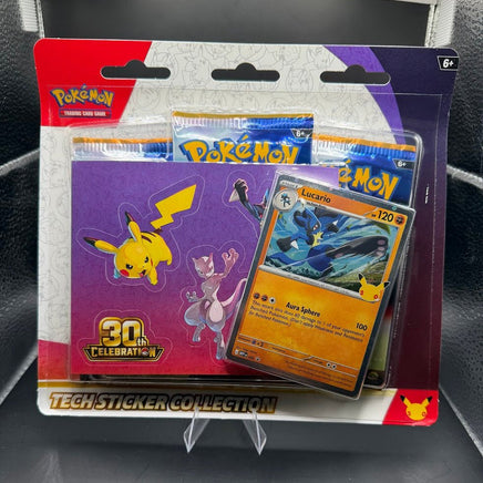 Pokémon TCG 30th Celebration Tech Sticker Collection — Lucario - Blue Unlimited Toys & Collectibles