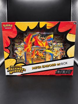 Pokémon TCG Mega Evolution—Ascended Heroes Mega Emboar ex Box - Blue Unlimited Toys & Collectibles
