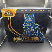 Pokémon TCG Mega Evolution Elite Trainer Box — Mega Lucario - Blue Unlimited Toys & Collectibles