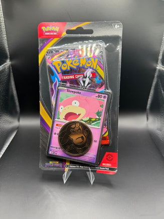 Pokémon TCG Mega Evolution—Pitch Black Single Blister – Slowpoke Promo & Coin - Blue Unlimited Toys & Collectibles