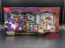 Pokémon TCG Paldean Fates Great Tusk ex & Iron Treads ex Premium Collection - Blue Unlimited Toys & Collectibles