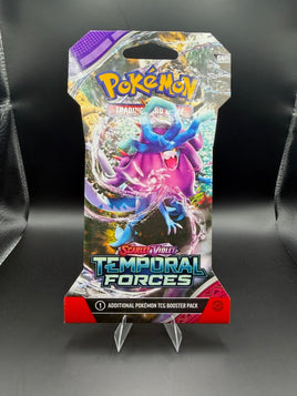 Pokémon TCG Scarlet & Violet—Temporal Forces Sleeved Booster Pack - Blue Unlimited Toys & Collectibles