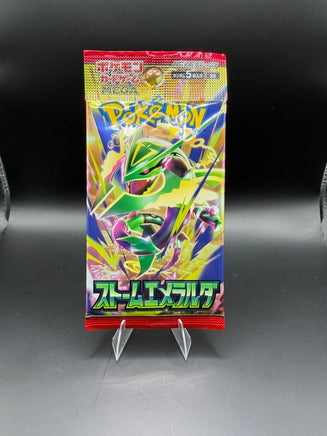 Pokémon TCG Storm Emeralda Japanese Booster Pack - Blue Unlimited Toys & Collectibles