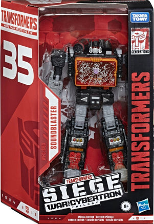 Transformers War for Cybertron Voyager 35th Anniversary Soundblaster - Blue Unlimited Toys & Collectibles