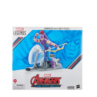 Marvel Legends Hawkeye with Sky-Cycle Avengers 60th Anniversary 6 Inch Action Figure - Blue Unlimited Toys & Collectibles